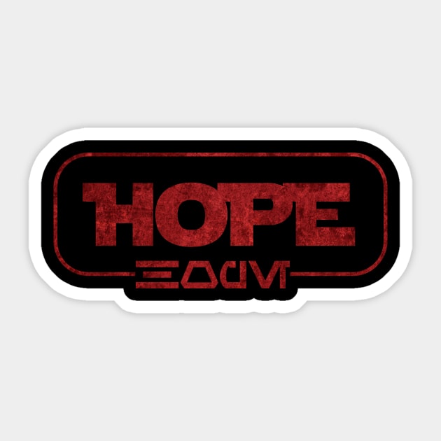 Hope (Aurebesh) Sticker by Rebellion10